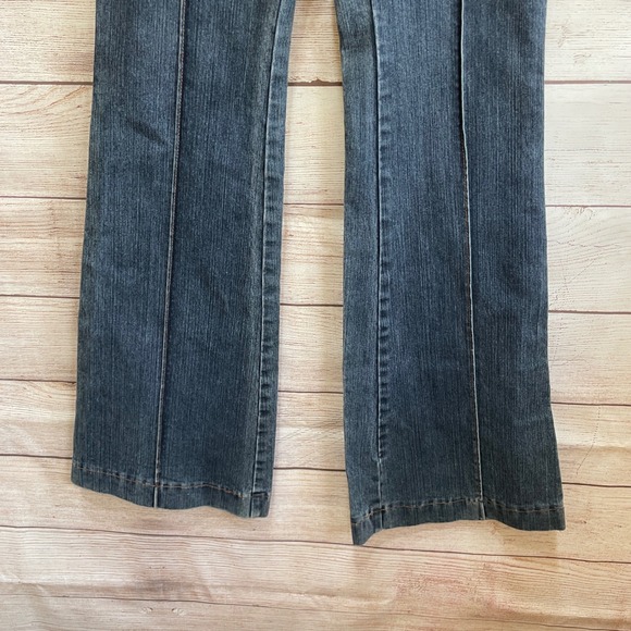 VINTAGE GUESS FLARE JEANS IN BLUE DENIM - Picture 5 of 9